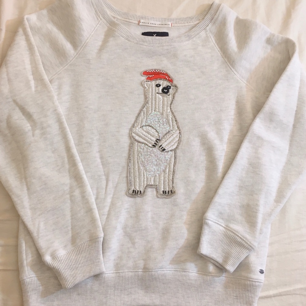 Polar bear sequin sweater
